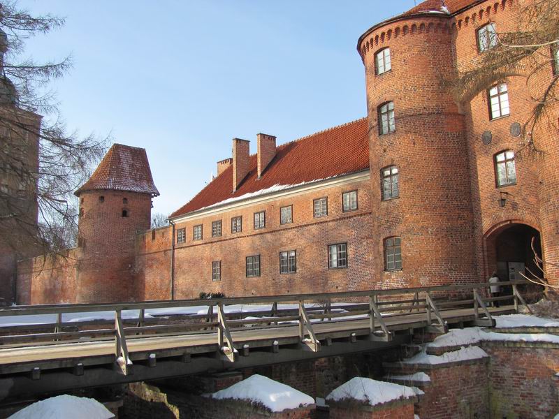 Zamek Frombork Widok od południa