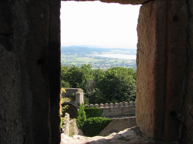 Zamek Sobieszów (Chojnik) Widok z okna wieży