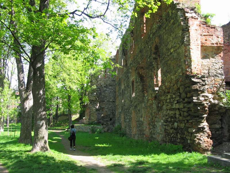 Zamek Ząbkowice Śląskie Mury zewnętrzne