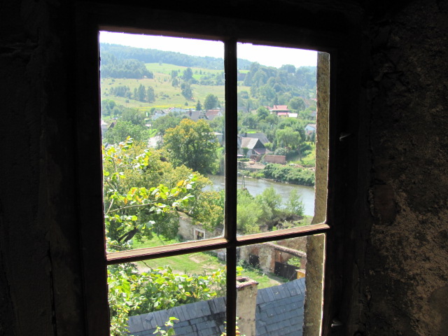 Zamek Siedlęcin Widok z okna