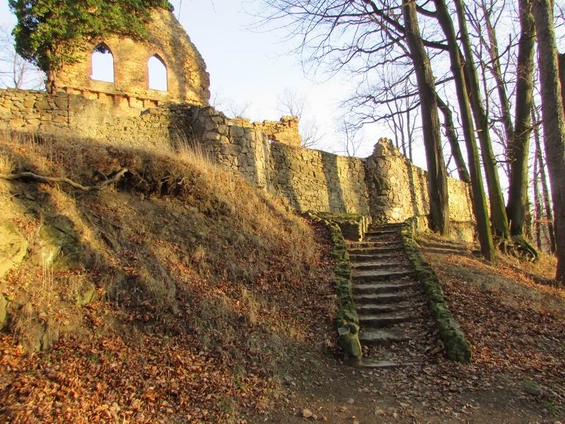 Zamek Stary Książ Schody do zamku