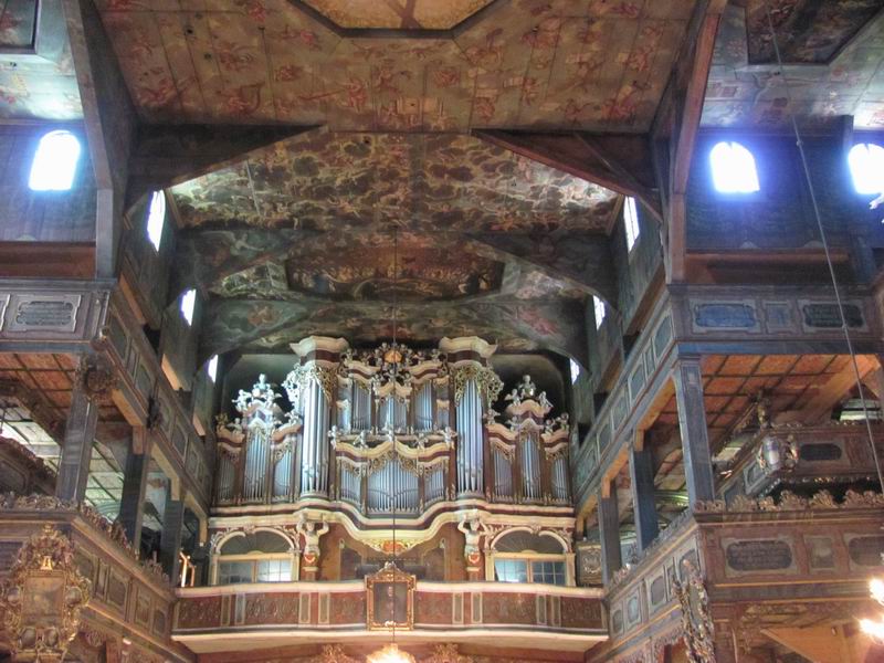 Zamek Świdnica Organy w kościele Pokoju