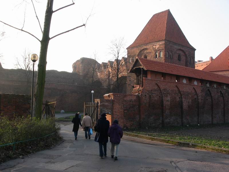 Zamek Toruń zamek krzyżacki Mury miejskie