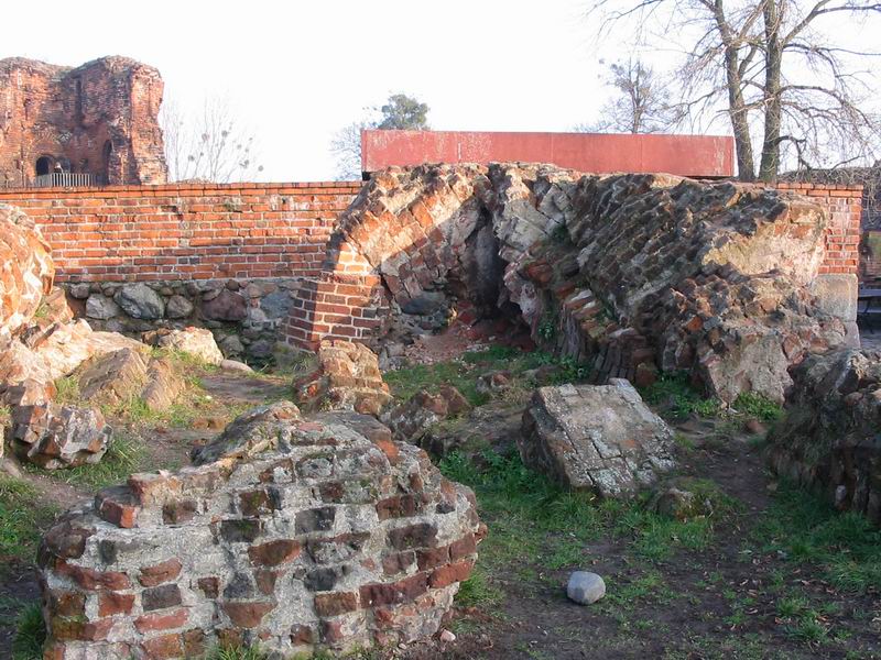 Zamek Toruń zamek krzyżacki Ruiny zamku