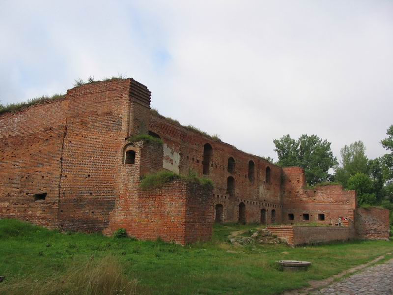 Zamek Toruń zamek Dybów Strona wschodnia
