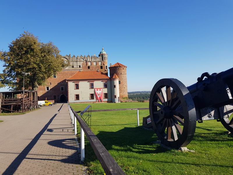 Zamek Golub-Dobrzyń Zamek od zachodniej strony