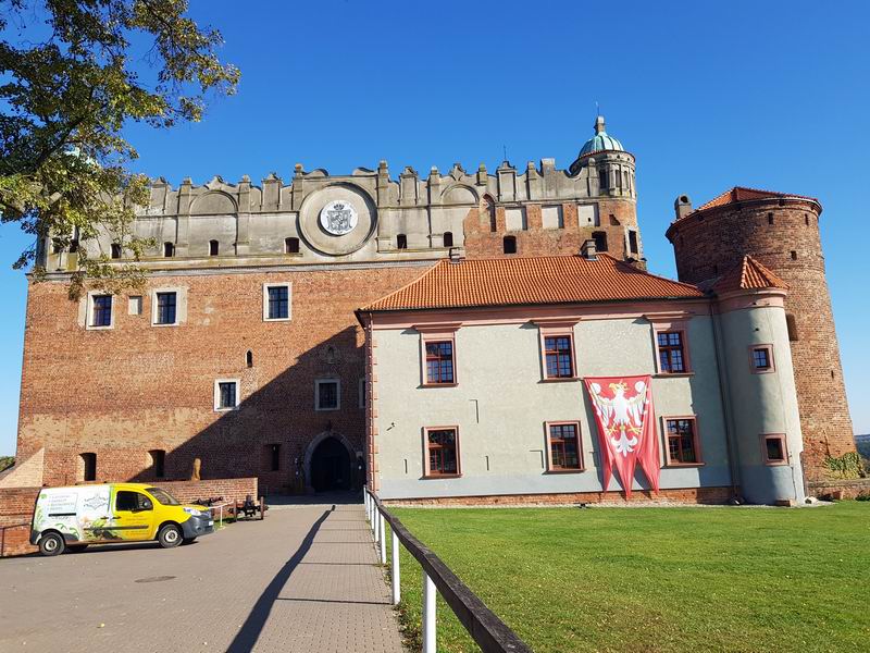 Zamek Golub-Dobrzyń Zamek od zachodniej strony