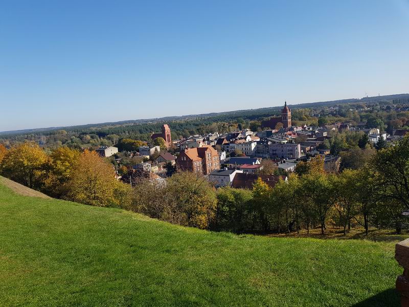 Zamek Golub-Dobrzyń Widok z zamkowego wzgórza