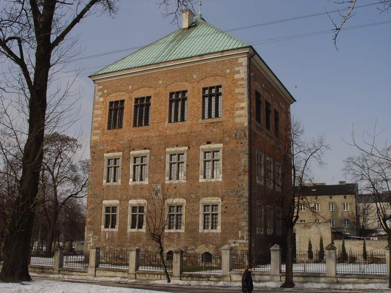 Zamek Piotrków Trybunalski Widok na ścianę z orłem
