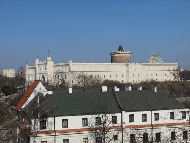 Zamek Lublin Widok ze starówki