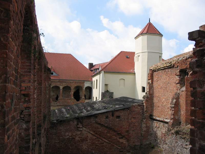 Zamek Krosno Odrzańskie Widok z pierwszego piętra