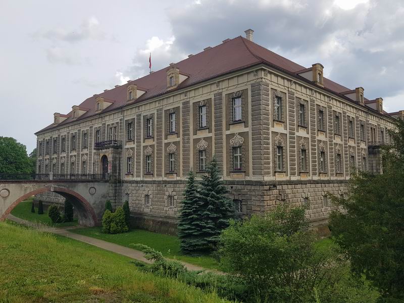 Zamek Żagań Pałac Lobkowitzów w Żaganiu - strona północno-zachodnia