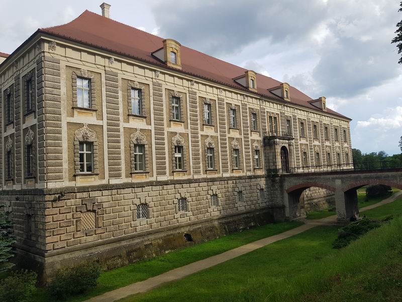 Zamek Żagań Pałac Lobkowitzów w Żaganiu - strona południowa