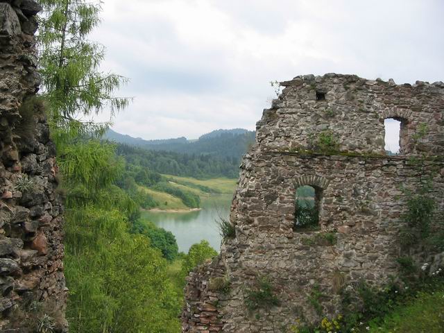 Zamek Czorsztyn Widok z zamku