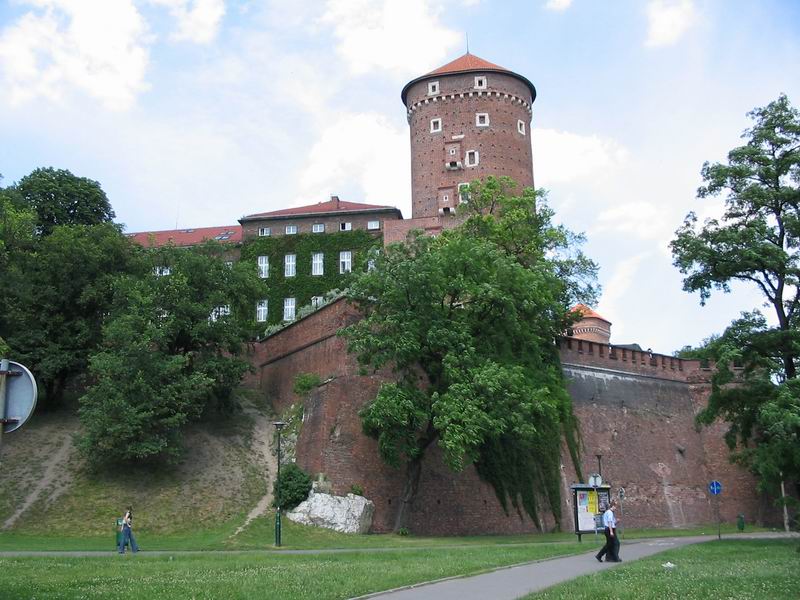 Zamek Kraków Widok od południa
