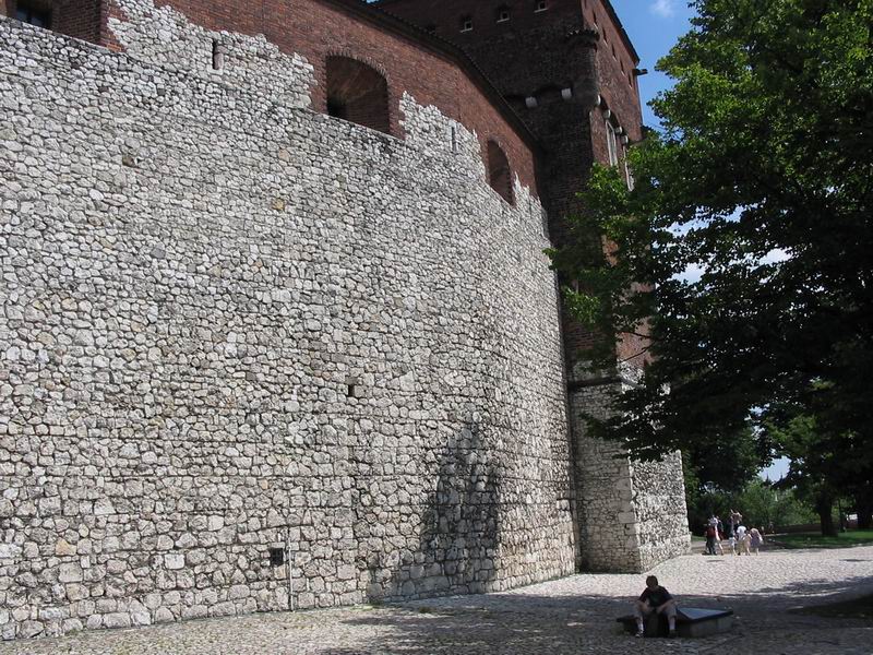 Zamek Kraków Mury obronne