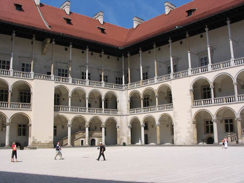 Zamek Kraków Dziedziniec