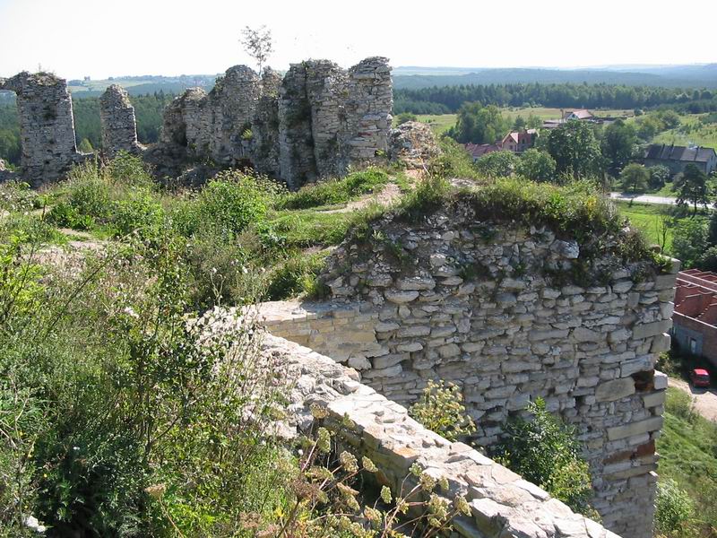 Zamek Rabsztyn Ściana południowa