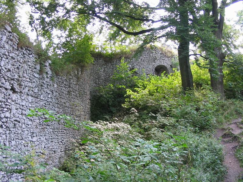 Zamek Smoleń Mury obronne