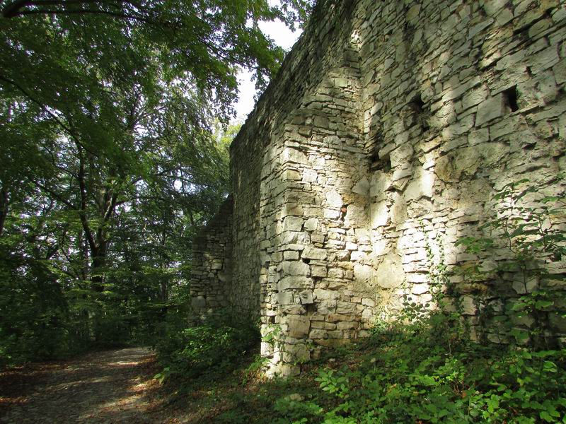 Zamek Babice (Lipowiec) Mury zewnętrzne