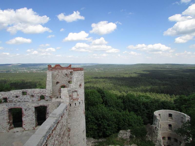 Zamek Rudno Widok z wieży