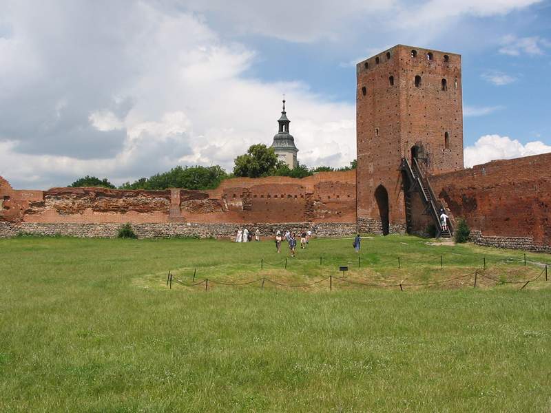 Zamek Czersk Pozostałość po kościele św. Pawła