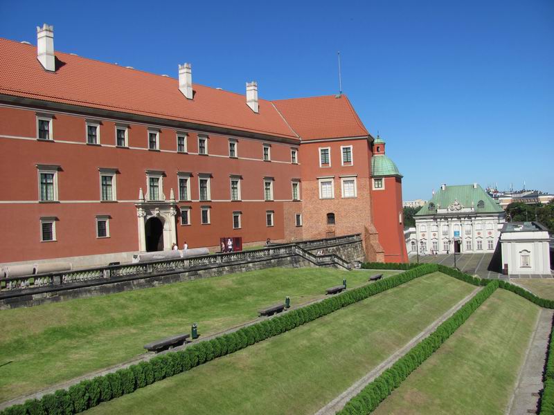 Zamek Warszawa Strona wschodnia