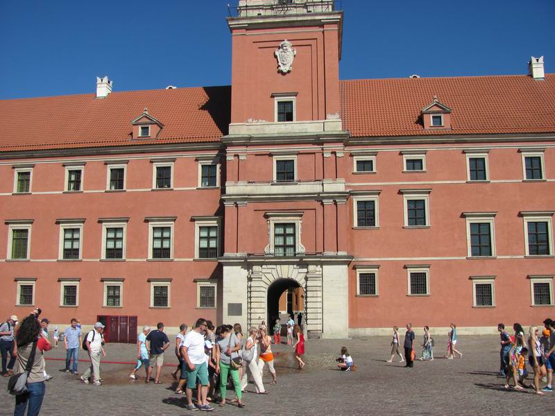 Zamek Warszawa Strona południowa