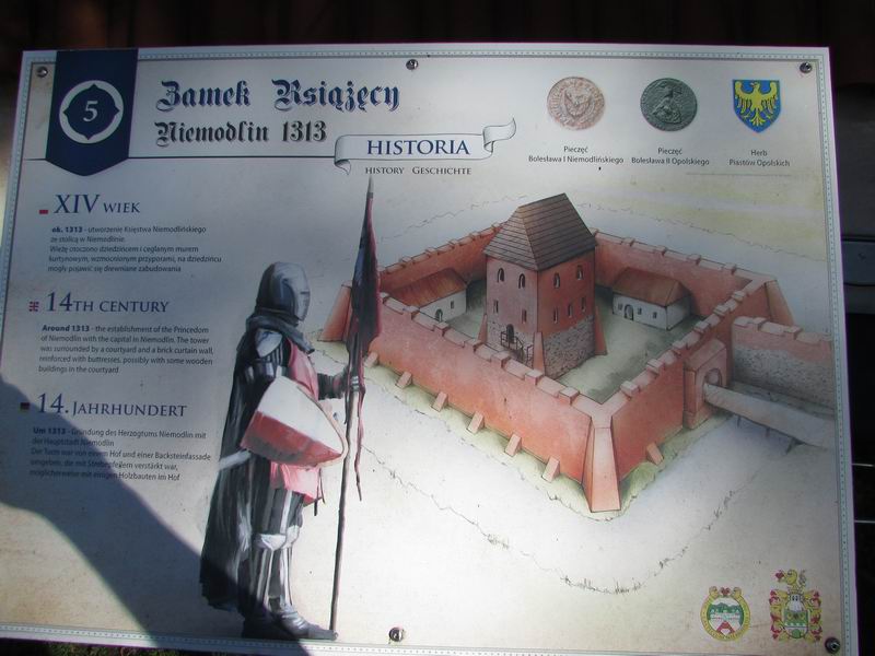 Zamek Niemodlin Widok zamku w XIV wieku
