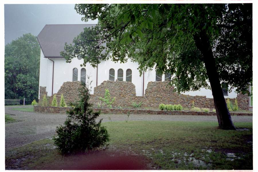 Zamek Zboiska Kościół na miejscu dawnego zamku