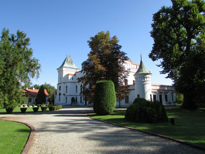 Zamek Przecław Widok od strony parku