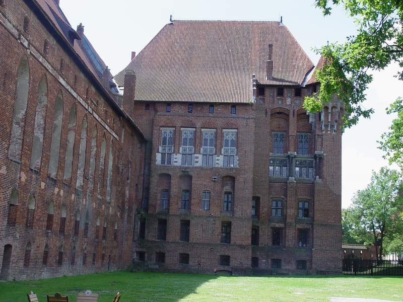 Zamek Malbork Widok od wschodu