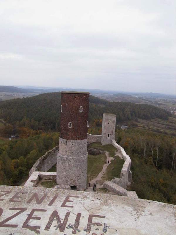 Zamek Chęciny Widok z wieży