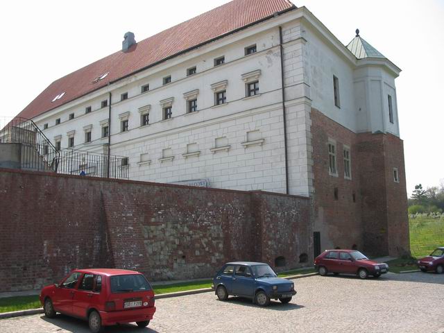 Zamek Sandomierz Widok z boku