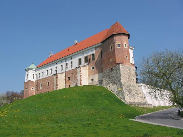 Zamek Sandomierz Widok od tyłu