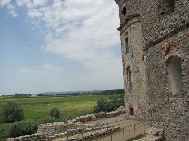 Zamek Ujazd Widok z okna