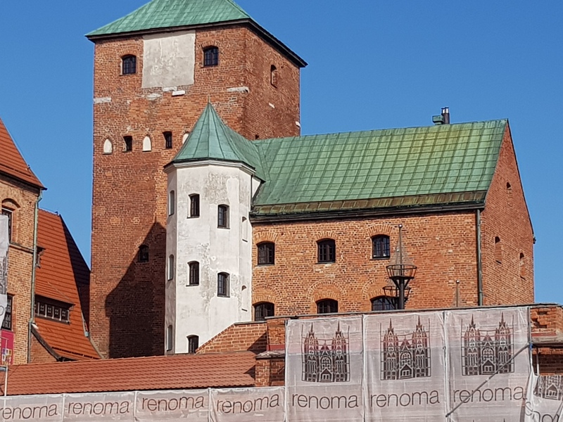 Zamek Darłowo Zamek Książąt Pomorskich od zachodu