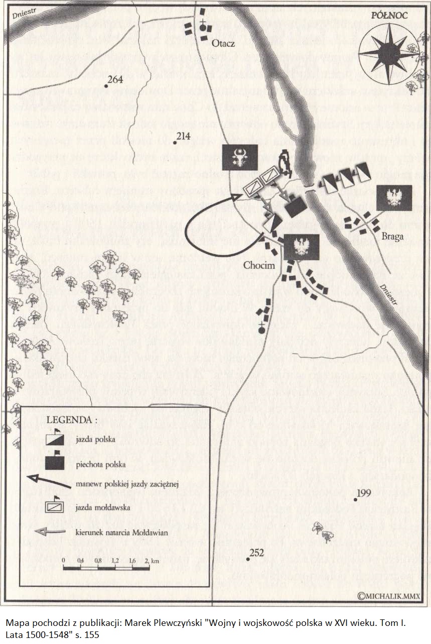 Hipotetyczny przebieg bitwy pod Chocimiem 4 października 1509